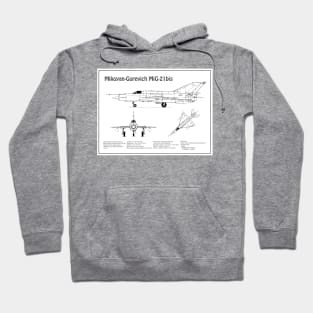 Mikoyan-Gurevich MiG-21 bis Fishbed Fighter - BD Hoodie